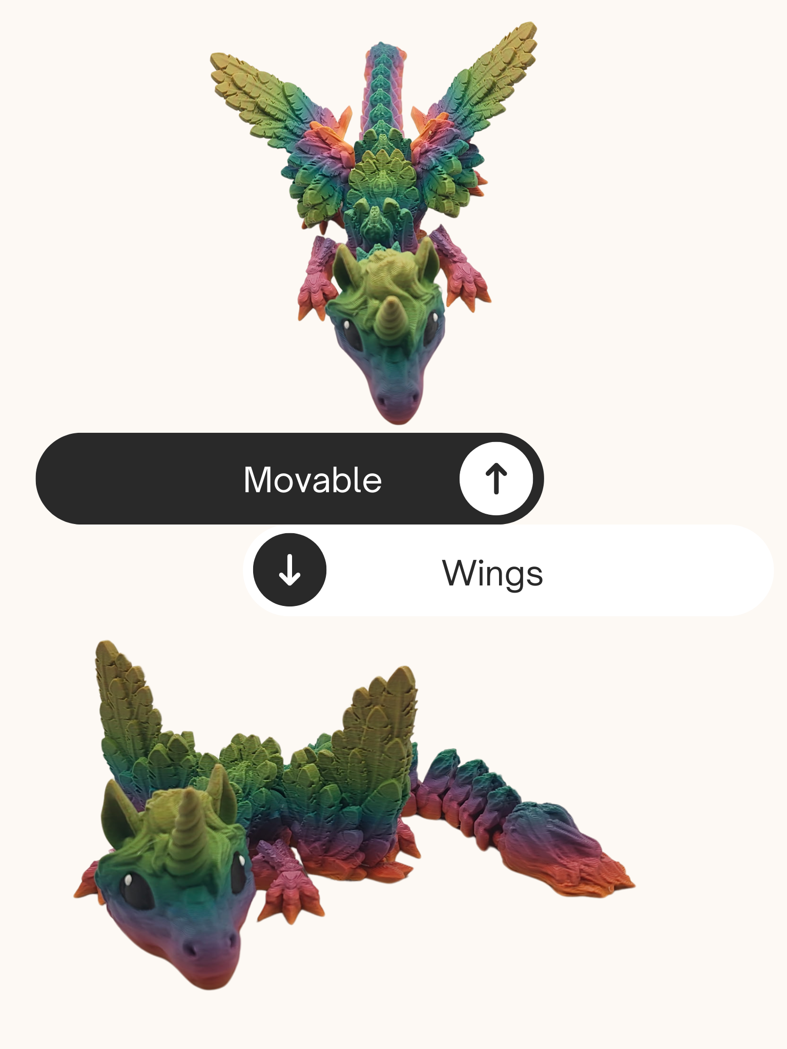 Baby Winged Alicorn Dragon