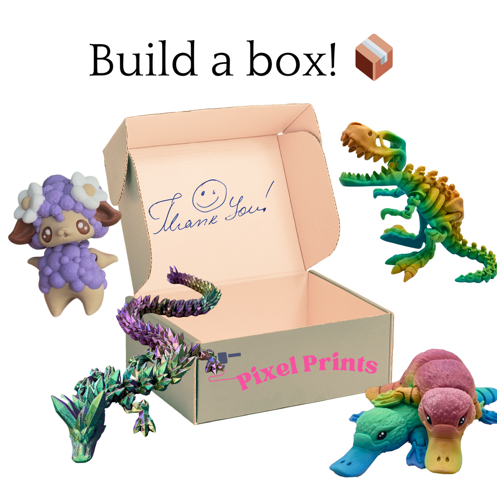 Build-A-Box of 3D Printed Articulating Figurines – Starting at Just $5!