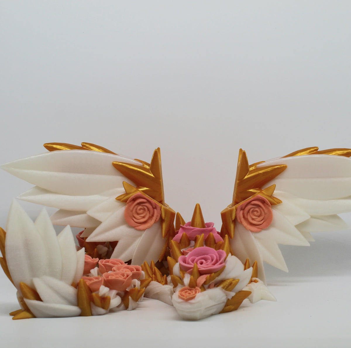 Winged Rose Dragon – Articulated 3D Printed Floral Dragon