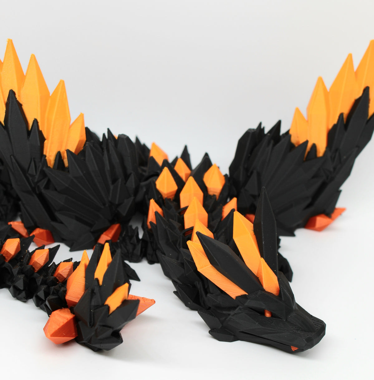 Winged Crystal Dragon – Articulated 3D Printed Dragon