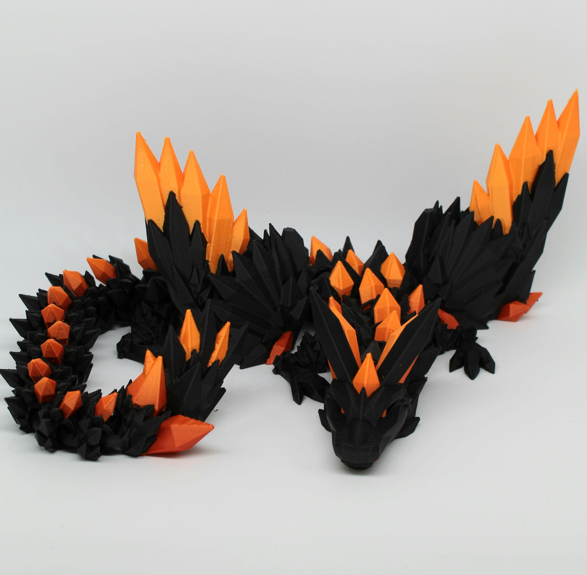 Winged Crystal Dragon – Articulated 3D Printed Dragon