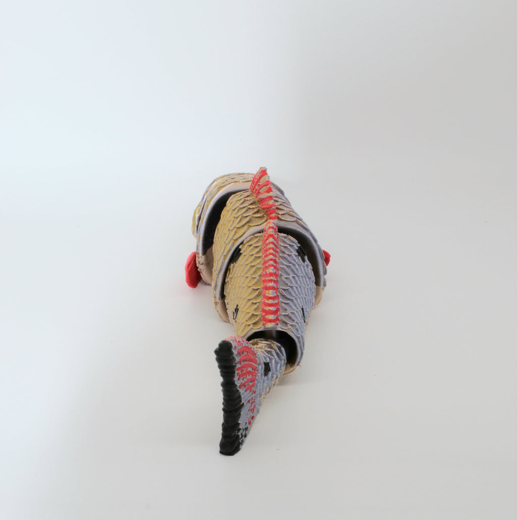 Red Drum Fish – Articulated 3D Printed Fish with Display Stand