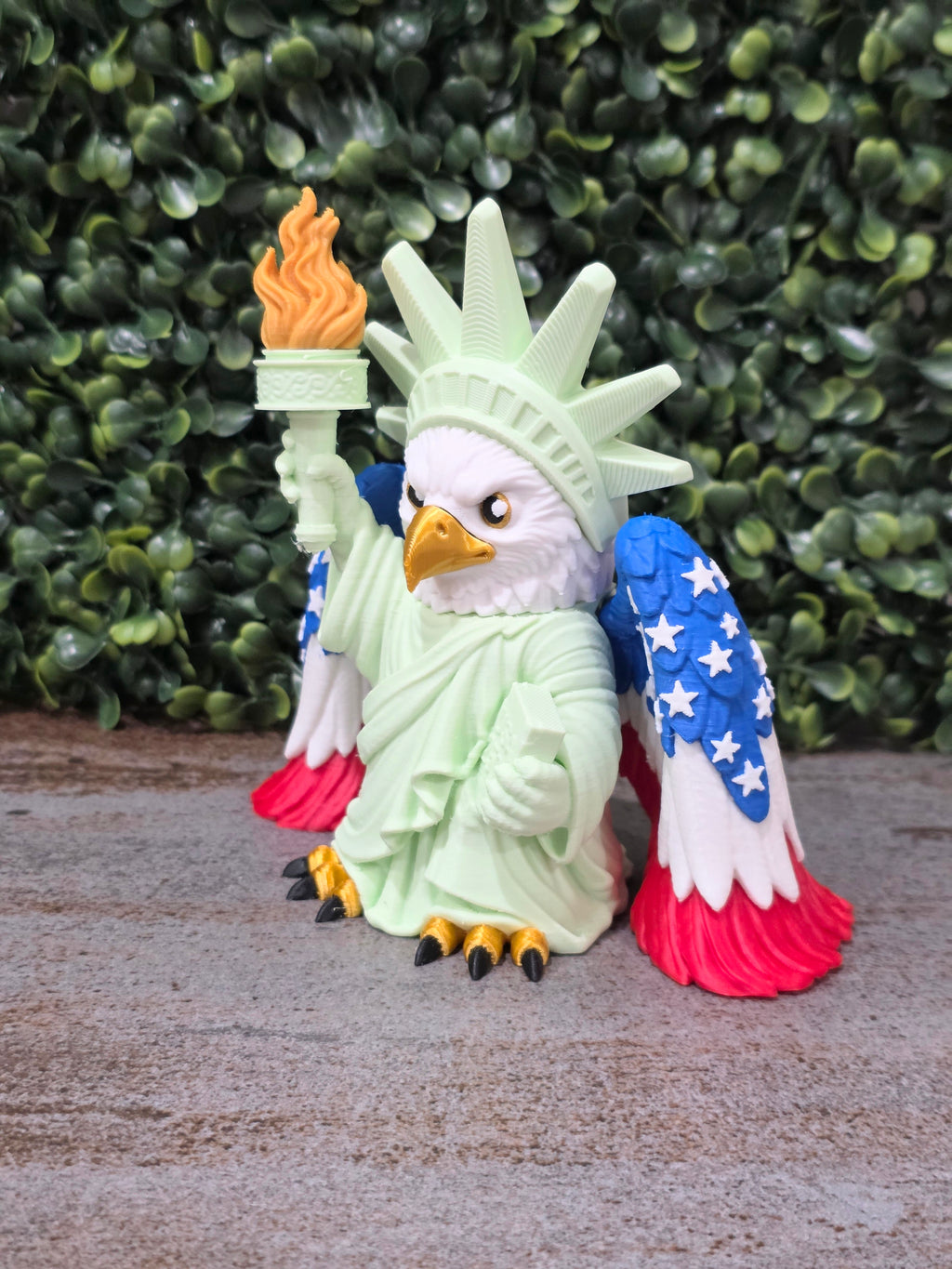 Liberty Eagle 250th Anniversary Statue Patriotic 3D Printed Eagle Decor USA Collector Display