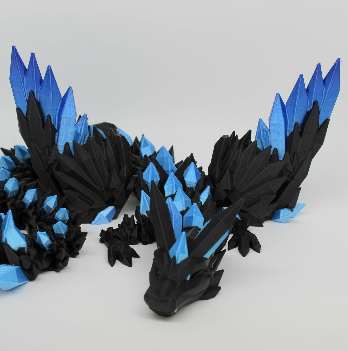 Winged Crystal Dragon – Articulated 3D Printed Dragon