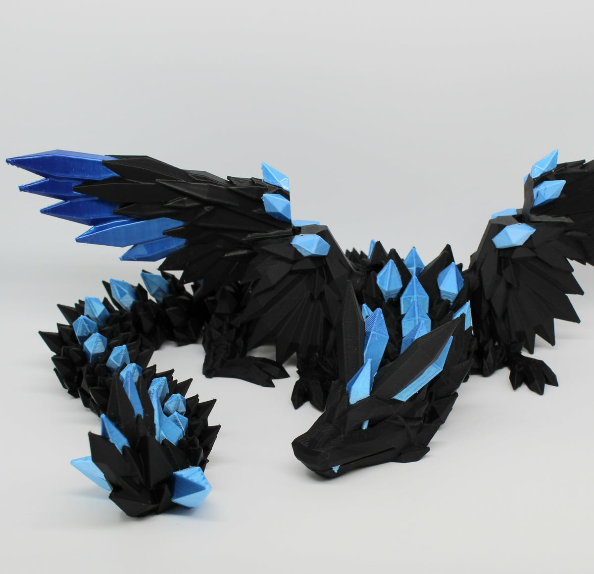 Winged Crystal Dragon – Articulated 3D Printed Dragon