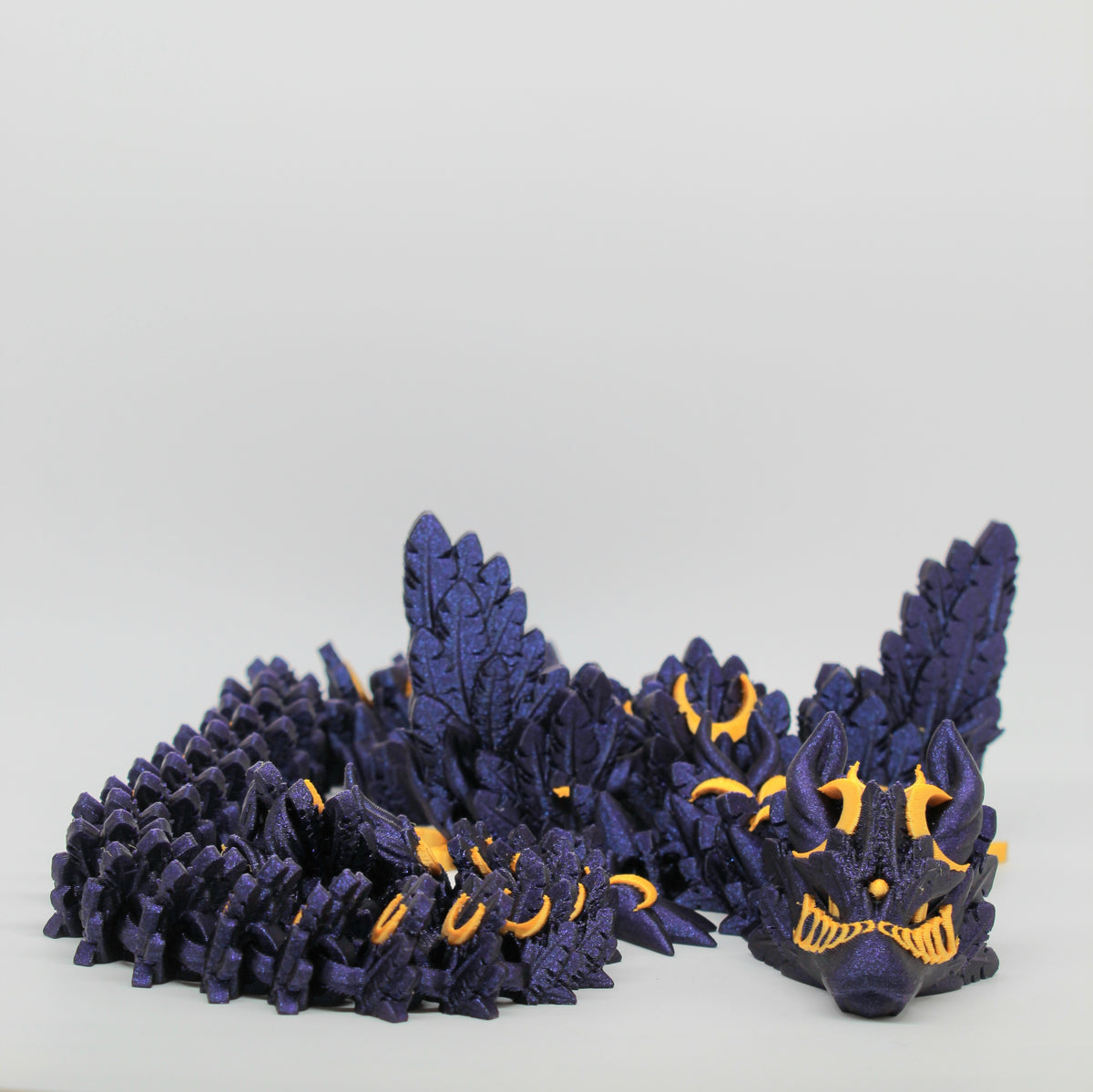 Winged Lunar Dragon – Articulated 3D Printed Moon Dragon