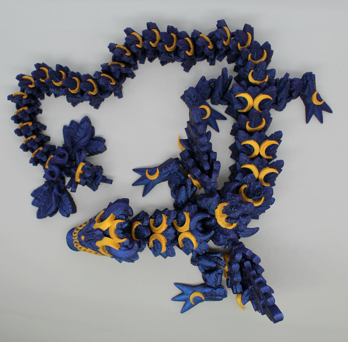Winged Lunar Dragon – Articulated 3D Printed Moon Dragon