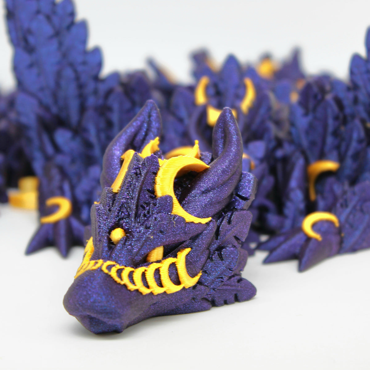 Winged Lunar Dragon – Articulated 3D Printed Moon Dragon