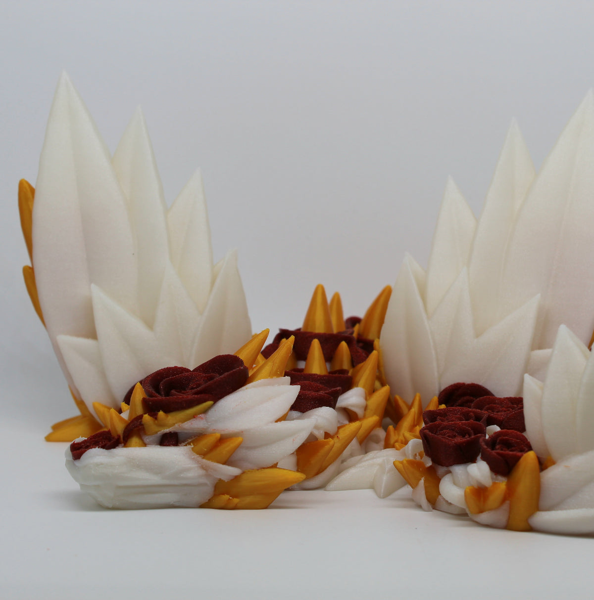 Winged Rose Dragon – Articulated 3D Printed Floral Dragon